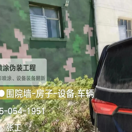 海北数码迷彩漆施工